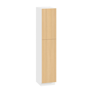 Frameless Oak Blonde - 18"W × 90"H Tall Pantry Cabinet