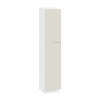 Frameless Matte Ivory - 18"W × 90"H Tall Pantry Cabinet