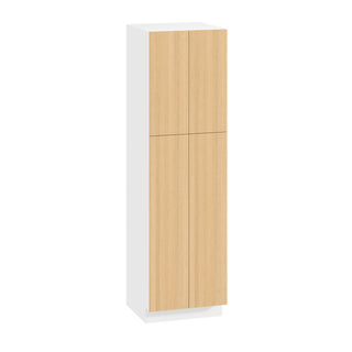 Frameless Oak Blonde - 24"W × 84"H Tall Pantry Cabinet