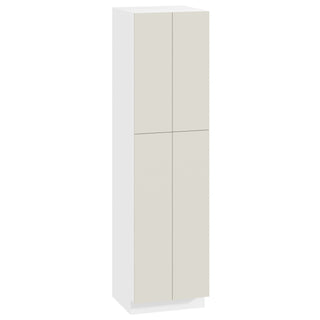 Frameless Matte Ivory - 24"W × 90"H Tall Pantry Cabinet