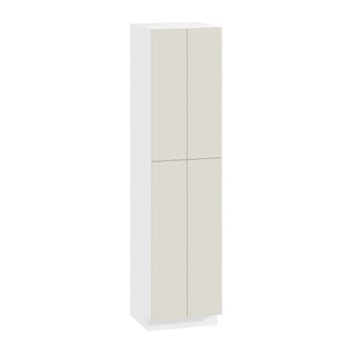 Frameless Matte Ivory - 24"W × 96"H Tall Pantry Cabinet