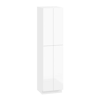 Frameless High-Glossy White - 24"W × 96"H Tall Pantry Cabinet