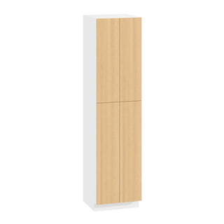 Frameless Oak Blonde - 24"W × 96"H Tall Pantry Cabinet