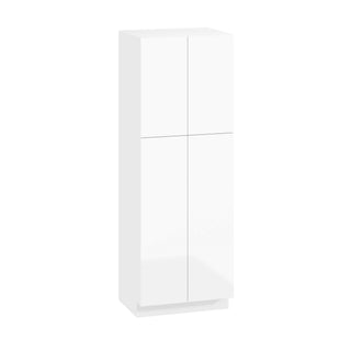 Frameless High-Glossy White - 30"W × 84"H Tall Pantry Cabinet