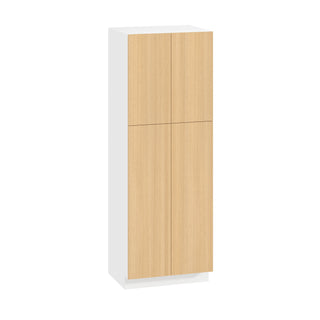 Frameless Oak Blonde - 30"W × 84"H Tall Pantry Cabinet