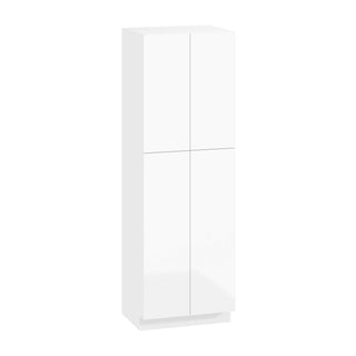 Frameless High-Glossy White - 30"W × 90"H Tall Pantry Cabinet