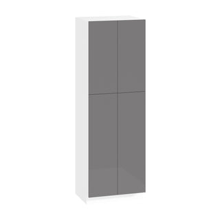 Frameless High-Glossy Gray - 30"W × 90"H Tall Pantry Cabinet