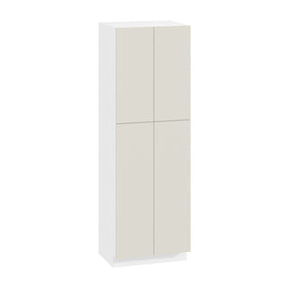 Frameless Matte Ivory - 30"W × 90"H Tall Pantry Cabinet