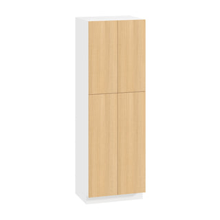 Frameless Oak Blonde - 30"W × 90"H Tall Pantry Cabinet
