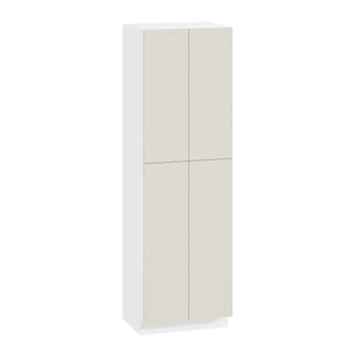 Frameless Matte Ivory - 30"W × 96"H Tall Pantry Cabinet