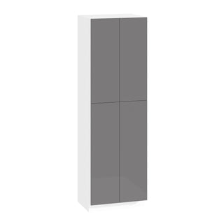 Frameless High-Glossy Gray - 30"W × 96"H Tall Pantry Cabinet