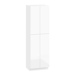 Frameless High-Glossy White - 30"W × 96"H Tall Pantry Cabinet