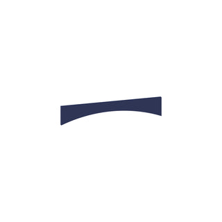 Navy Blue - 6"W × 30"L Arched Valance