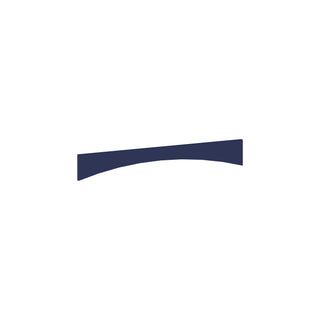 Navy Blue - 6"W × 36"L Arched Valance