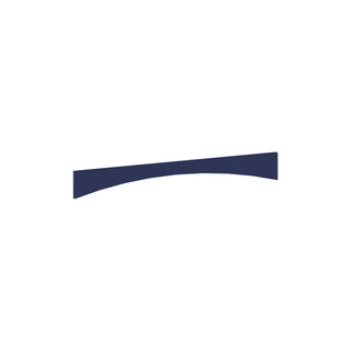 Navy Blue - 6"W × 42"L Arched Valance