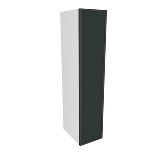 Frameless Midnight Glass - 09"W × 42"H Standard Wall Cabinet