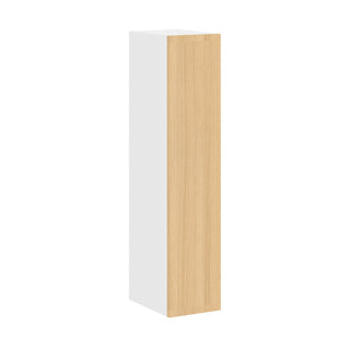 Frameless Oak Blonde - 09"W × 42"H Standard Wall Cabinet