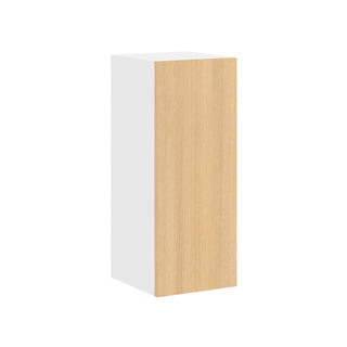 Frameless Oak Blonde - 12"W × 30"H Standard Wall Cabinet