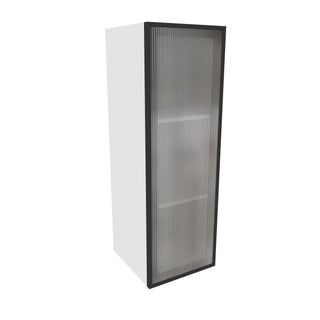 Frameless Crystal Glass - 12"W × 36"H Standard Wall Cabinet