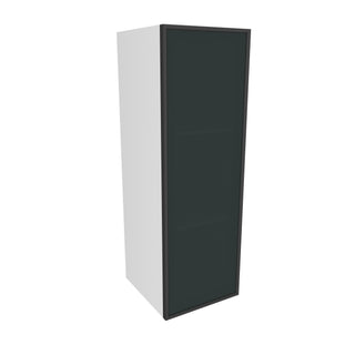 Frameless Midnight Glass - 12"W × 36"H Standard Wall Cabinet