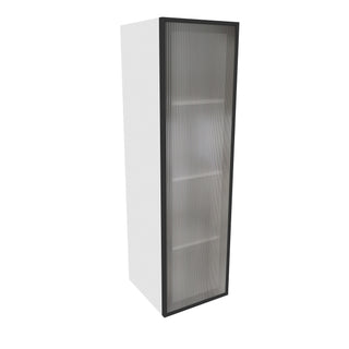 Frameless Crystal Glass - 12"W × 42"H Standard Wall Cabinet