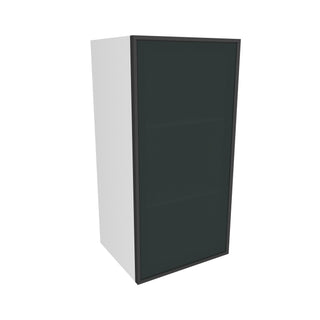 Frameless Midnight Glass - 15"W × 30"H Standard Wall Cabinet