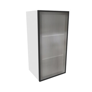 Frameless Crystal Glass - 15"W × 30"H Standard Wall Cabinet