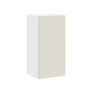 Frameless Matte Ivory - 15"W × 30"H Standard Wall Cabinet