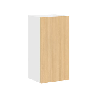 Frameless Oak Blonde - 15"W × 30"H Standard Wall Cabinet