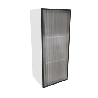 Frameless Crystal Glass - 15"W × 36"H Standard Wall Cabinet