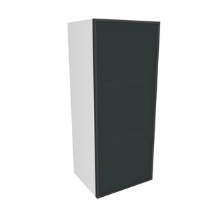Frameless Midnight Glass - 15"W × 36"H Standard Wall Cabinet
