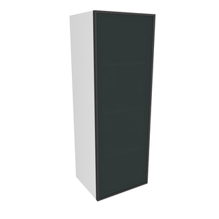 Frameless Midnight Glass - 15"W × 42"H Standard Wall Cabinet