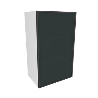 Frameless Midnight Glass - 18"W × 30"H Standard Wall Cabinet