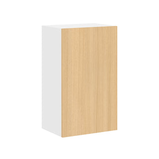 Frameless Oak Blonde - 18"W × 30"H Standard Wall Cabinet
