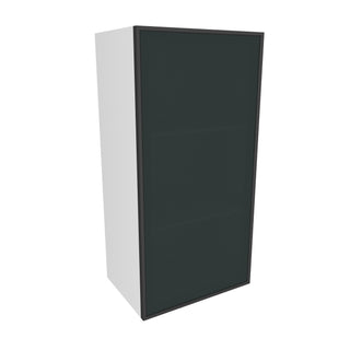 Frameless Midnight Glass - 18"W × 36"H Standard Wall Cabinet