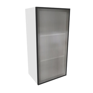 Frameless Crystal Glass - 18"W × 36"H Standard Wall Cabinet