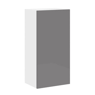 Frameless High-Glossy Gray - 18"W × 36"H Standard Wall Cabinet