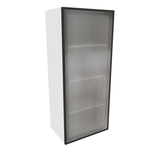Frameless Crystal Glass - 18"W × 42"H Standard Wall Cabinet