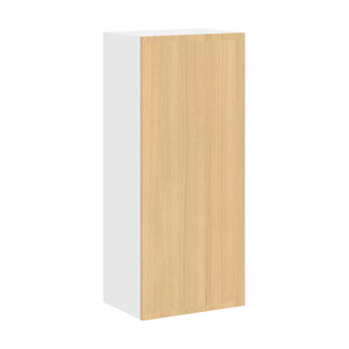 Frameless Oak Blonde - 18"W × 42"H Standard Wall Cabinet