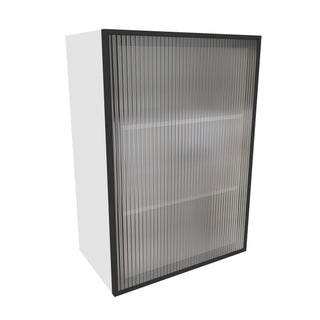 Frameless Crystal Glass - 21"W × 30"H Standard Wall Cabinet