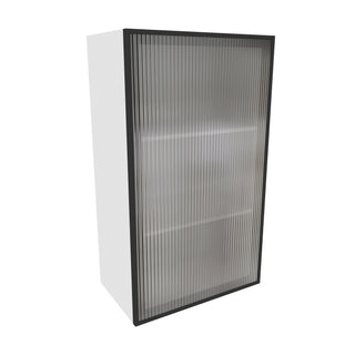 Frameless Crystal Glass - 21"W × 36"H Standard Wall Cabinet