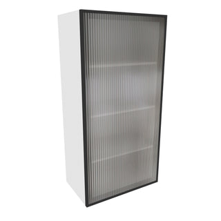 Frameless Crystal Glass - 21"W × 42"H Standard Wall Cabinet