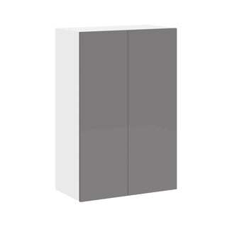Frameless High-Glossy Gray - 24"W × 36"H Standard Wall Cabinet
