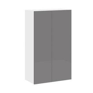 Frameless High-Glossy Gray - 24"W × 42"H Standard Wall Cabinet
