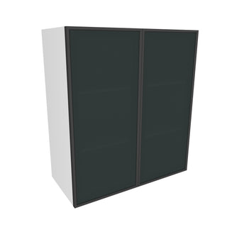 Frameless Midnight Glass - 27"W × 30"H Standard Wall Cabinet