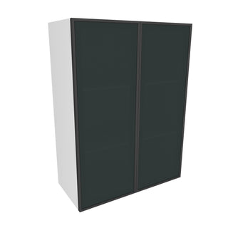 Frameless Midnight Glass - 27"W × 36"H Standard Wall Cabinet