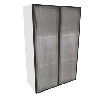 Frameless Crystal Glass - 27"W × 42"H Standard Wall Cabinet