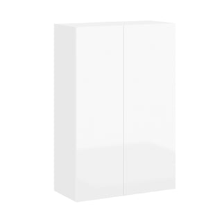 Frameless High-Glossy White - 27"W × 42"H Standard Wall Cabinet