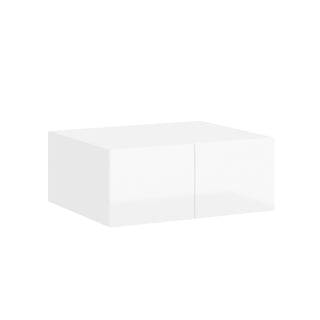 Frameless High-Glossy White - 30"W × 12"H Deep (24") Wall Bridge Cabinet