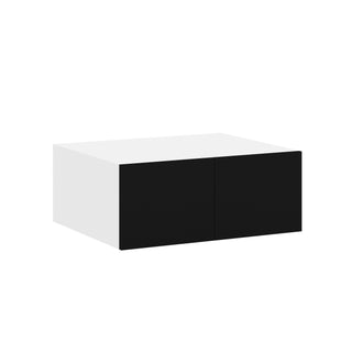 Frameless Matte Black - 30"W × 12"H Deep (24") Wall Bridge Cabinet